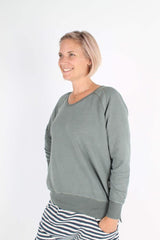 Elm Fundamental Sydney Crew Washed Olive