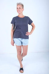 Silent Theory Tee Polly Navy (Two For $50!)