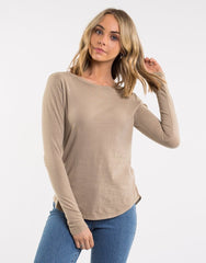 Silent Theory Kara L/S Tee Khaki