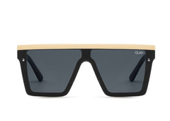 Quay Sunglasses Hindsight Black Gold/Smoke Lens