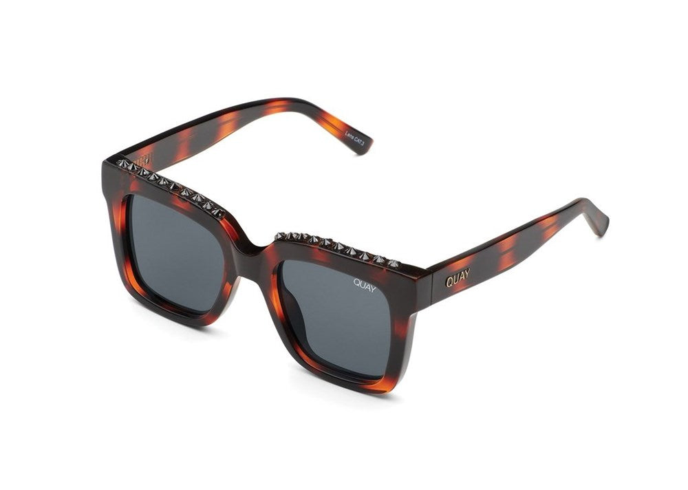 Quay Icy Sunglasses Tort Stud Smoke – kk-shineon