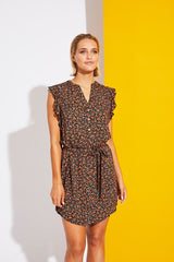 Isle of Mine Riviera Dress Black Posy