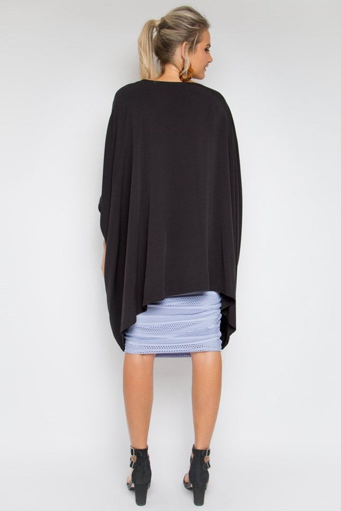 PQ Collection Essential Top S/S Black